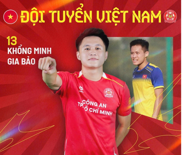 Hai tân binh Khổng Minh Gia Bảo và Nguyễn Trần Việt Cường được triệu tập lên ĐT Việt Nam